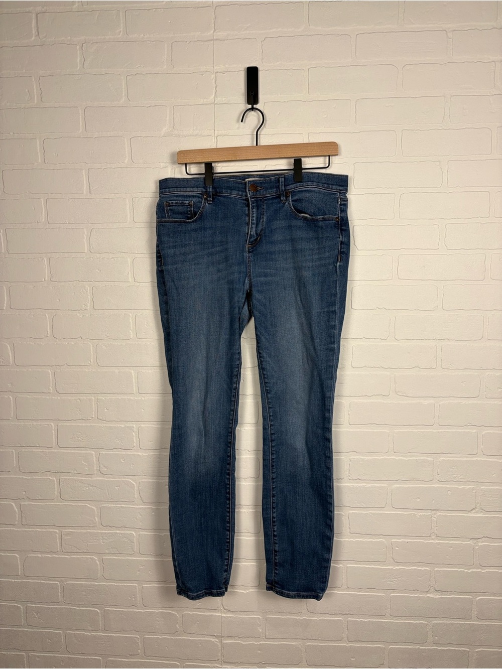Loft Outlet Women Blue Skinny Jeans Denim Medium Wash Size 12
